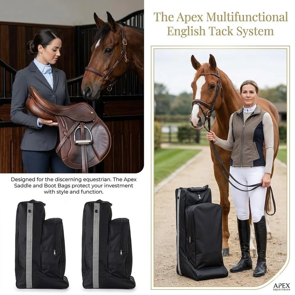 Classic Equestrian Horse Riding Boot And Hat Bag factory