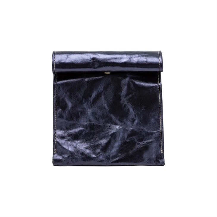 Eco-friendly Washable Kraft Paper Insulated Lunch Bag