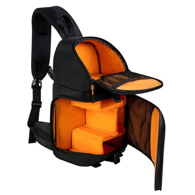 Multifunktionale Umhängetasche aus recyceltem Oxford für Kamera und Objektiv